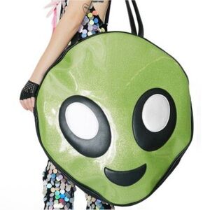 Extremely Rare XXL Dolls Kill Current Mood Alien huge Mega Tote Weekender bag